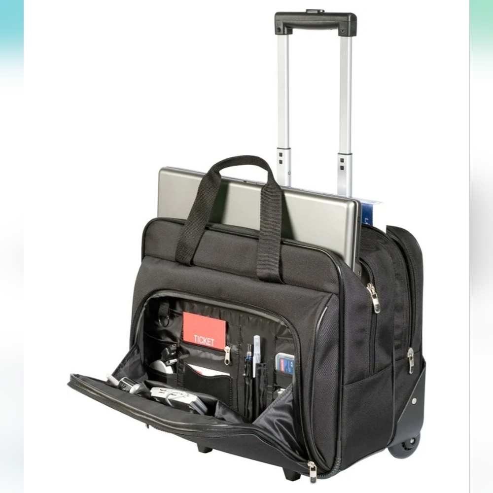 Targus 16 inch Rolling Travel Laptop Case Travel Briefcase